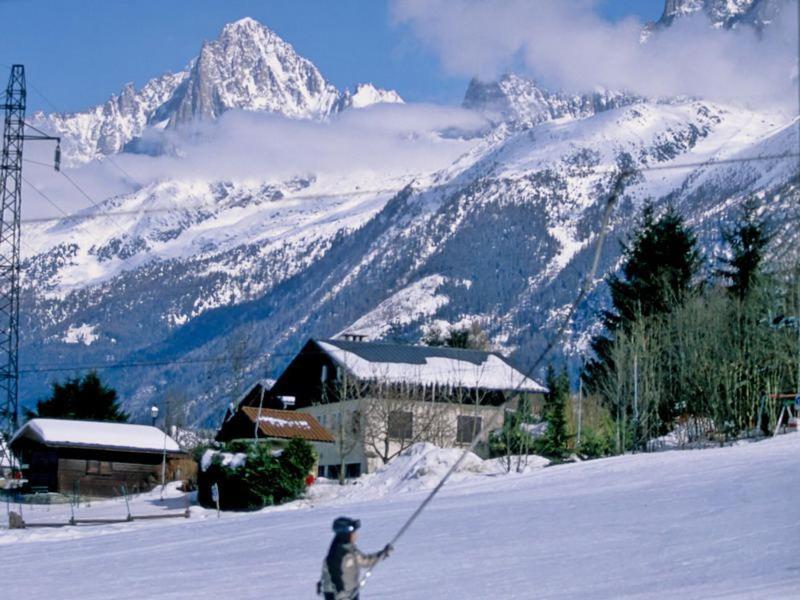 Logement Mansarde Dans Maison Avec Jardin En Bord De Piste, Vue Montagne Les Houches Exteriér fotografie